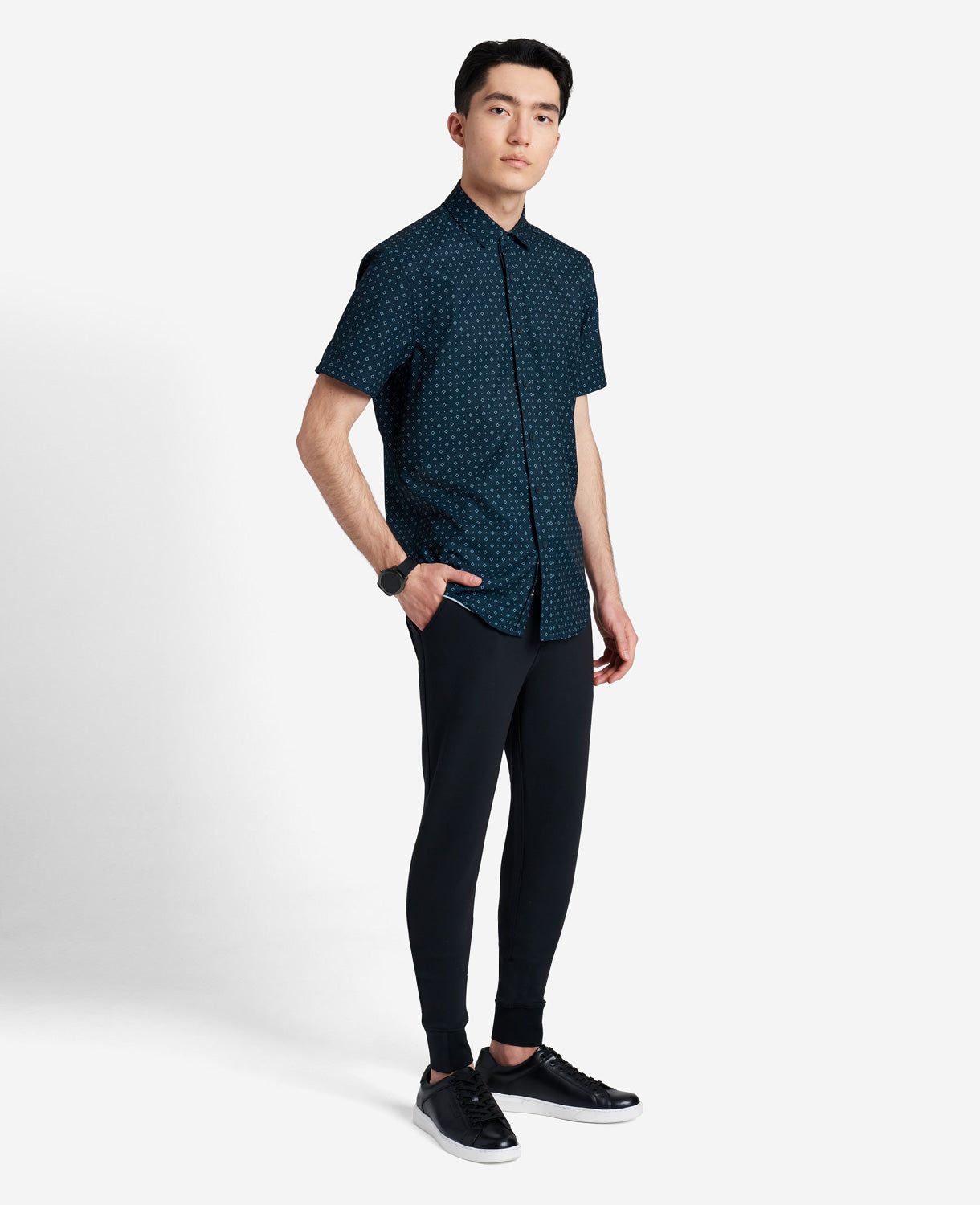 Stretch Short Sleeve Button-Down Shirt sold by Kenneth Cole product image thumbnail 2