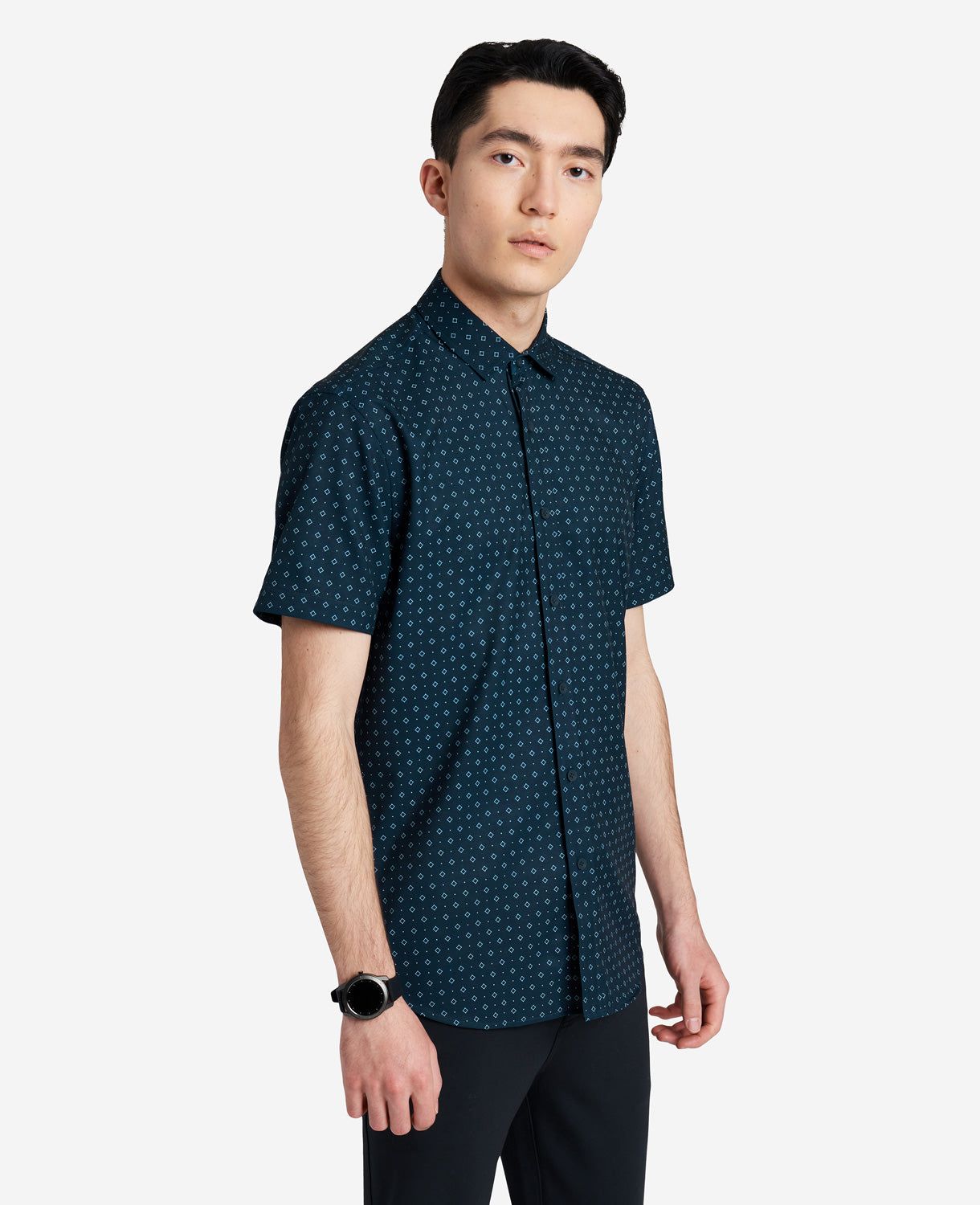 Stretch Short Sleeve Button-Down Shirt sold by Kenneth Cole