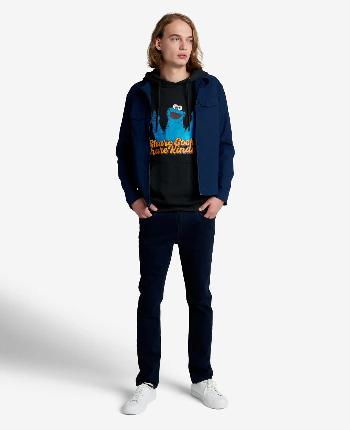 Sesame Street Adult Cookie Monster Organic Hoodie sold by Kenneth Cole product image thumbnail 4