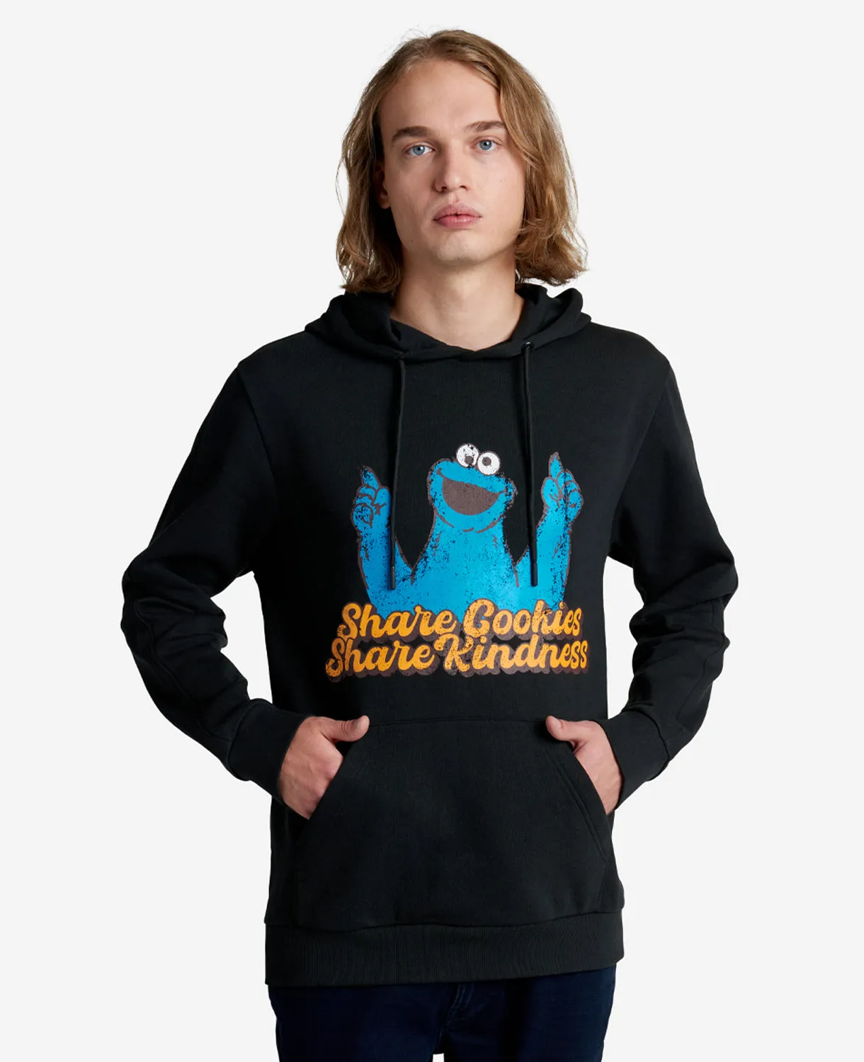 Sesame Street Adult Cookie Monster Organic Hoodie sold by Kenneth Cole