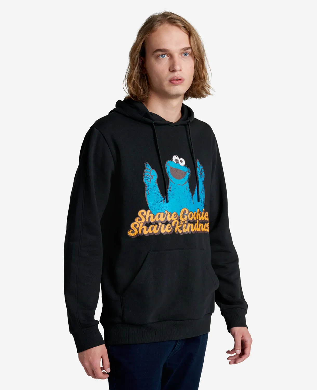 Sesame Street Adult Cookie Monster Organic Hoodie sold by Kenneth Cole product image thumbnail 3