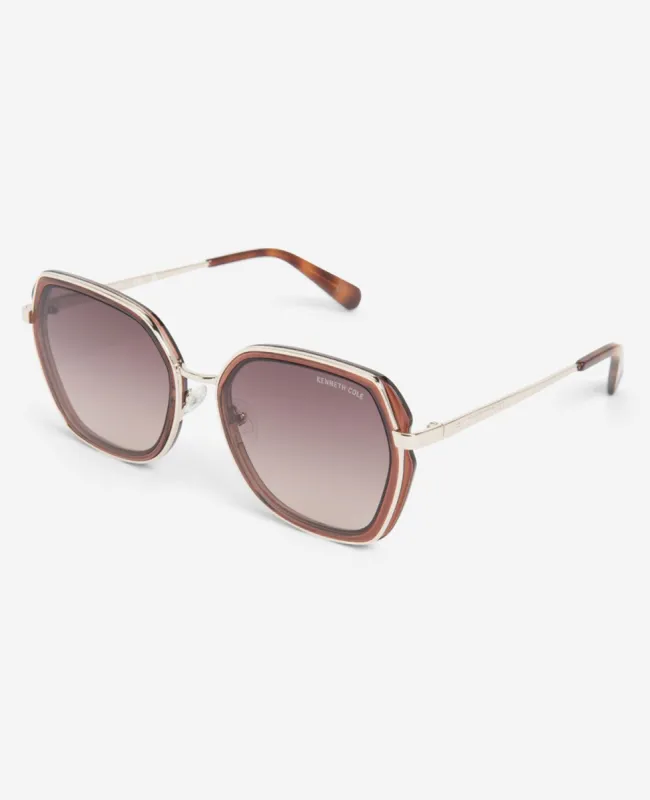 Metal Geometric Sunglasses sold by Kenneth Cole