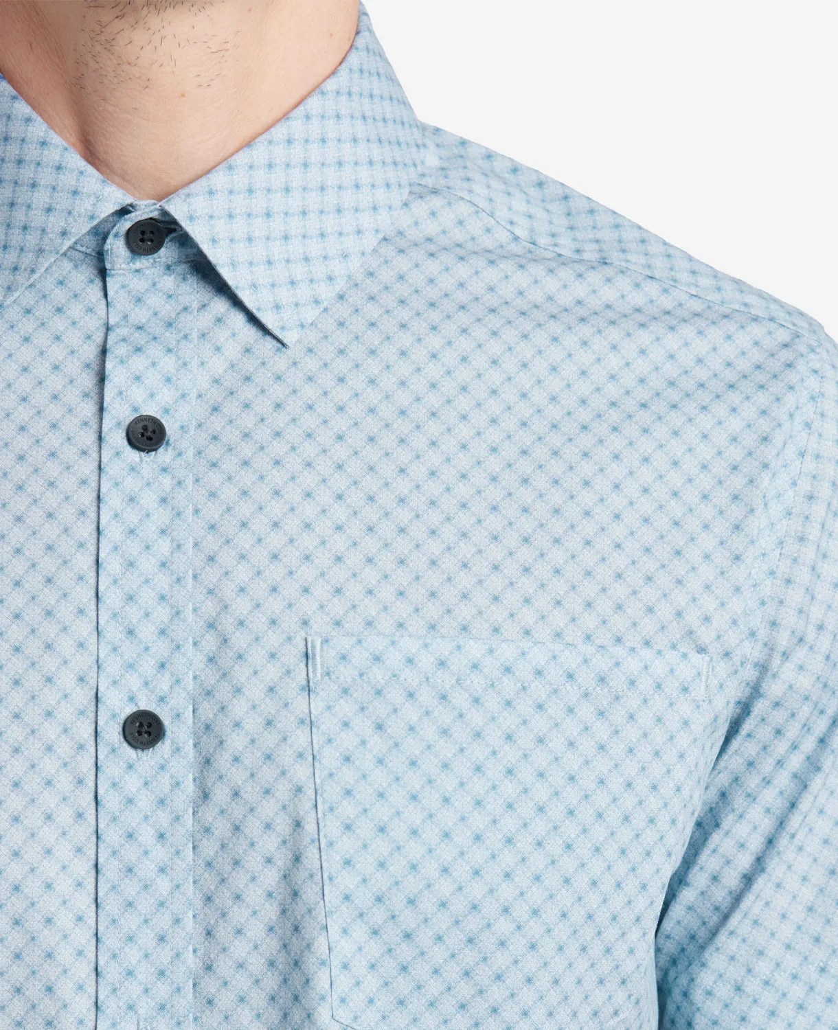 Printed Short Sleeve Pocket Button-Down Shirt sold by Kenneth Cole product image thumbnail 3