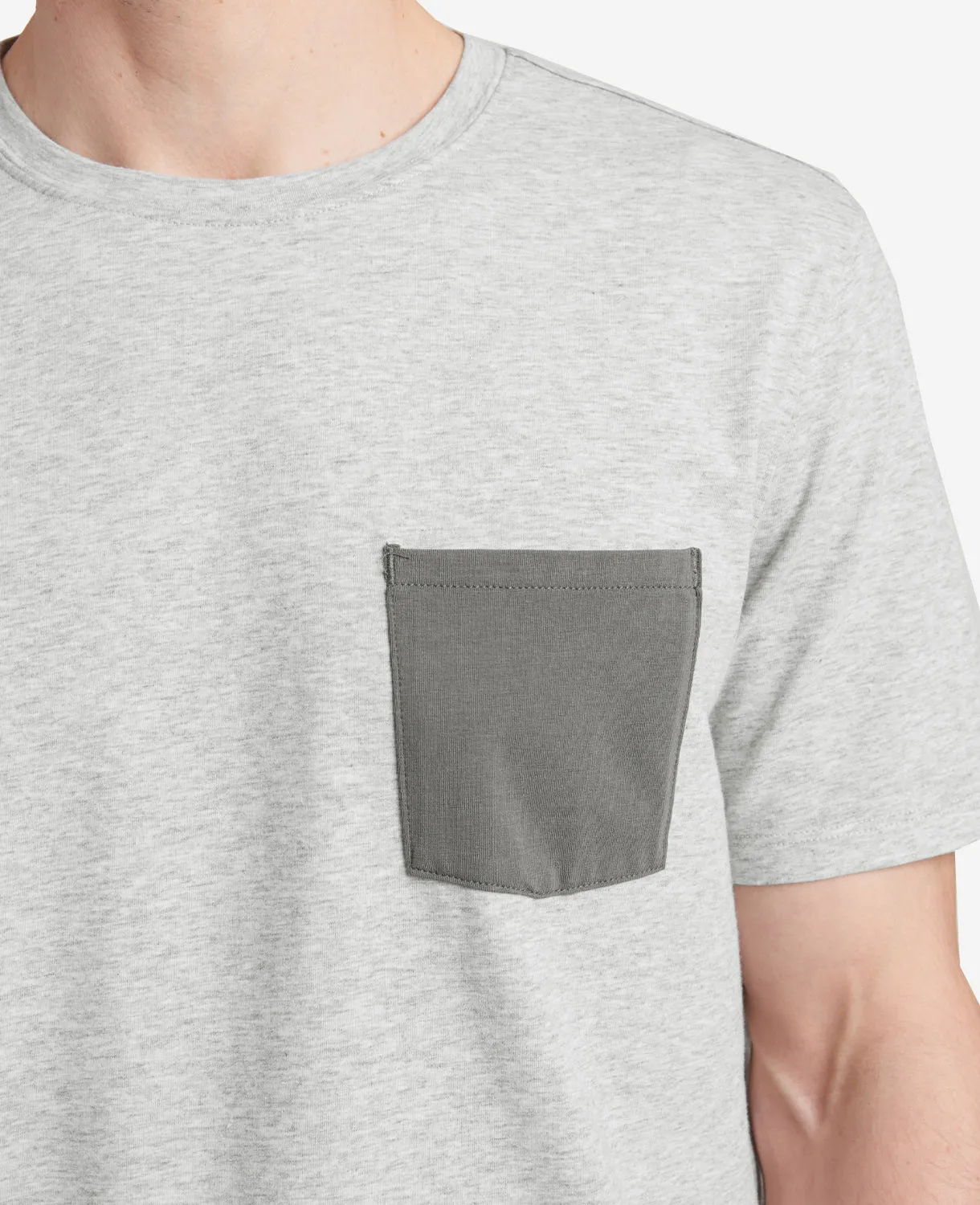 Colorblock Pocket Crew Neck T-Shirt sold by Kenneth Cole product image thumbnail 3