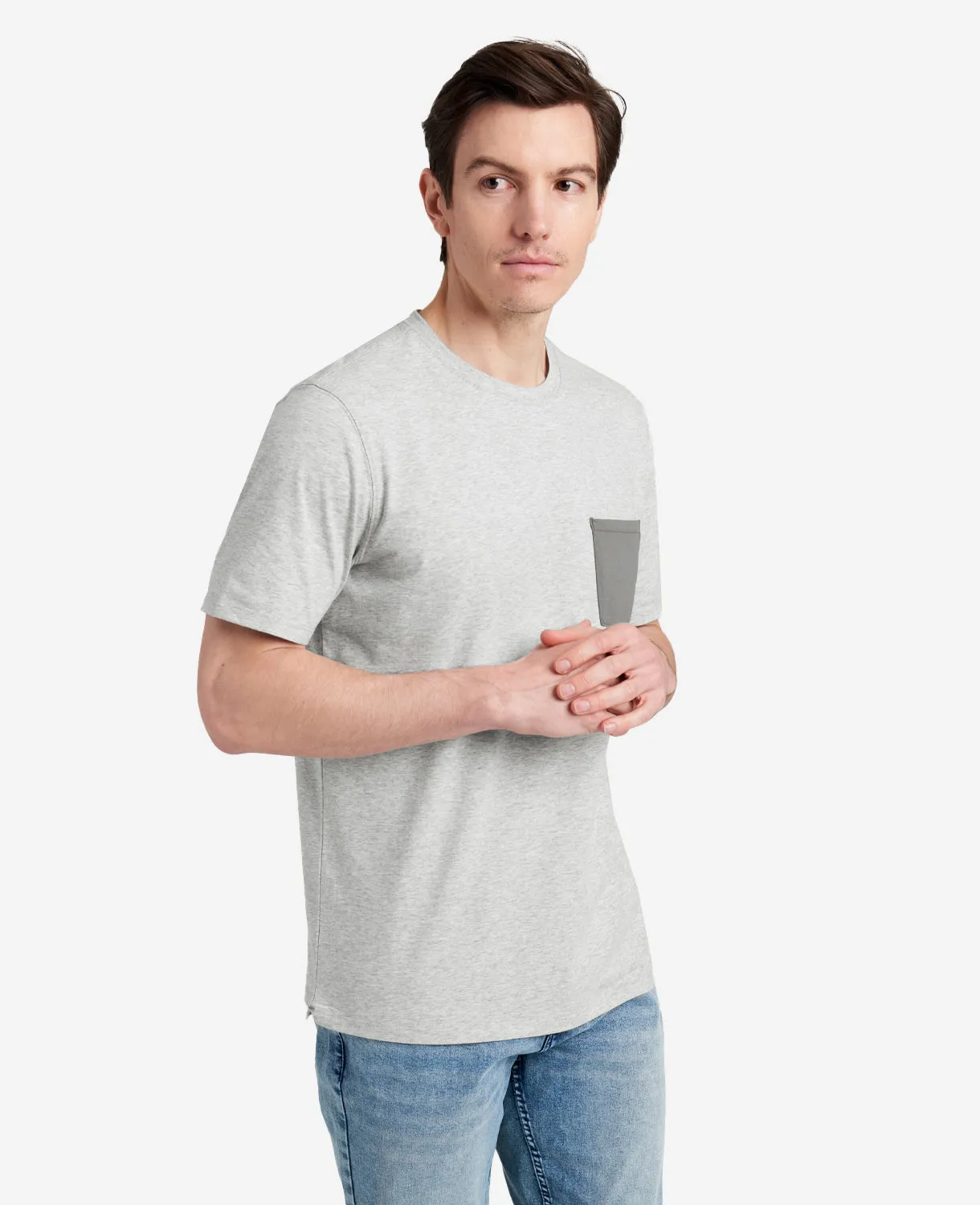 Colorblock Pocket Crew Neck T-Shirt sold by Kenneth Cole