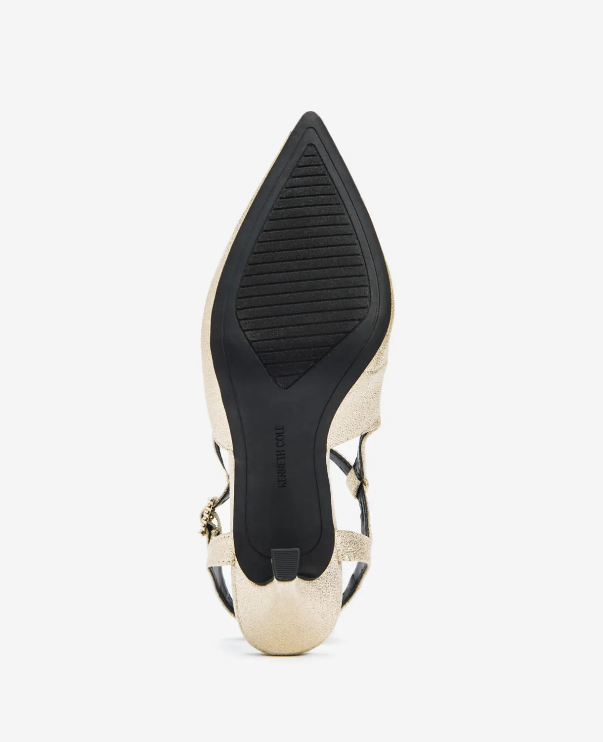 Romi Metallic Fabric Ankle Slingback Heel sold by Kenneth Cole product image thumbnail 5