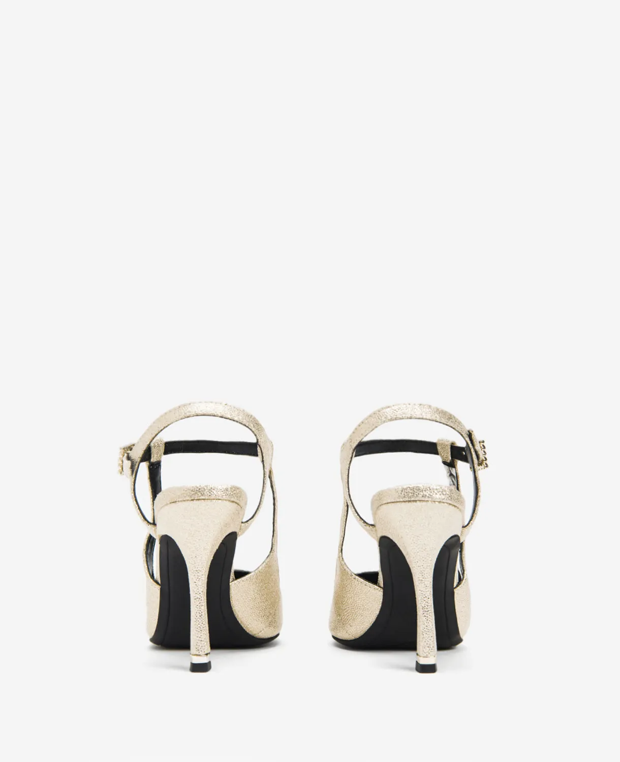 Romi Metallic Fabric Ankle Slingback Heel sold by Kenneth Cole product image thumbnail 3