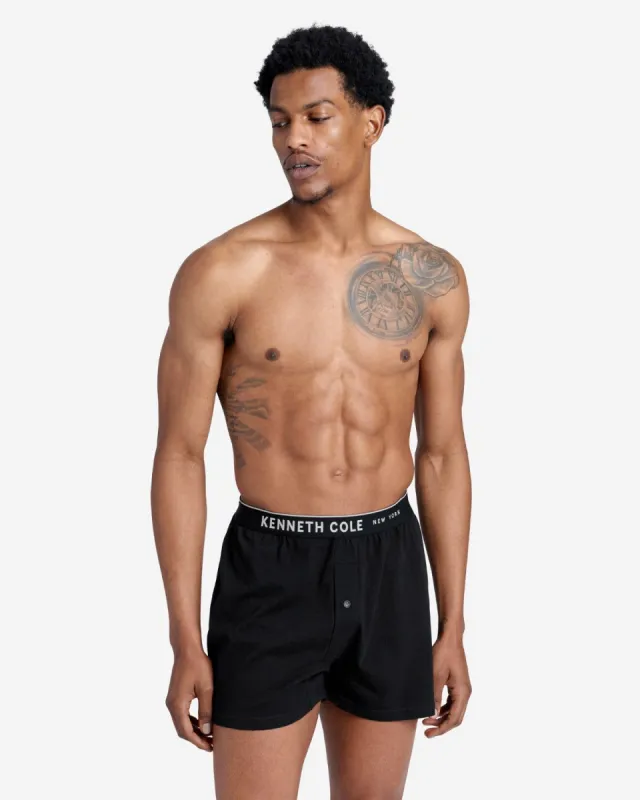 Cotton Logo Sleepwear Boxer Shorts 3-Pack made by Kenneth Cole