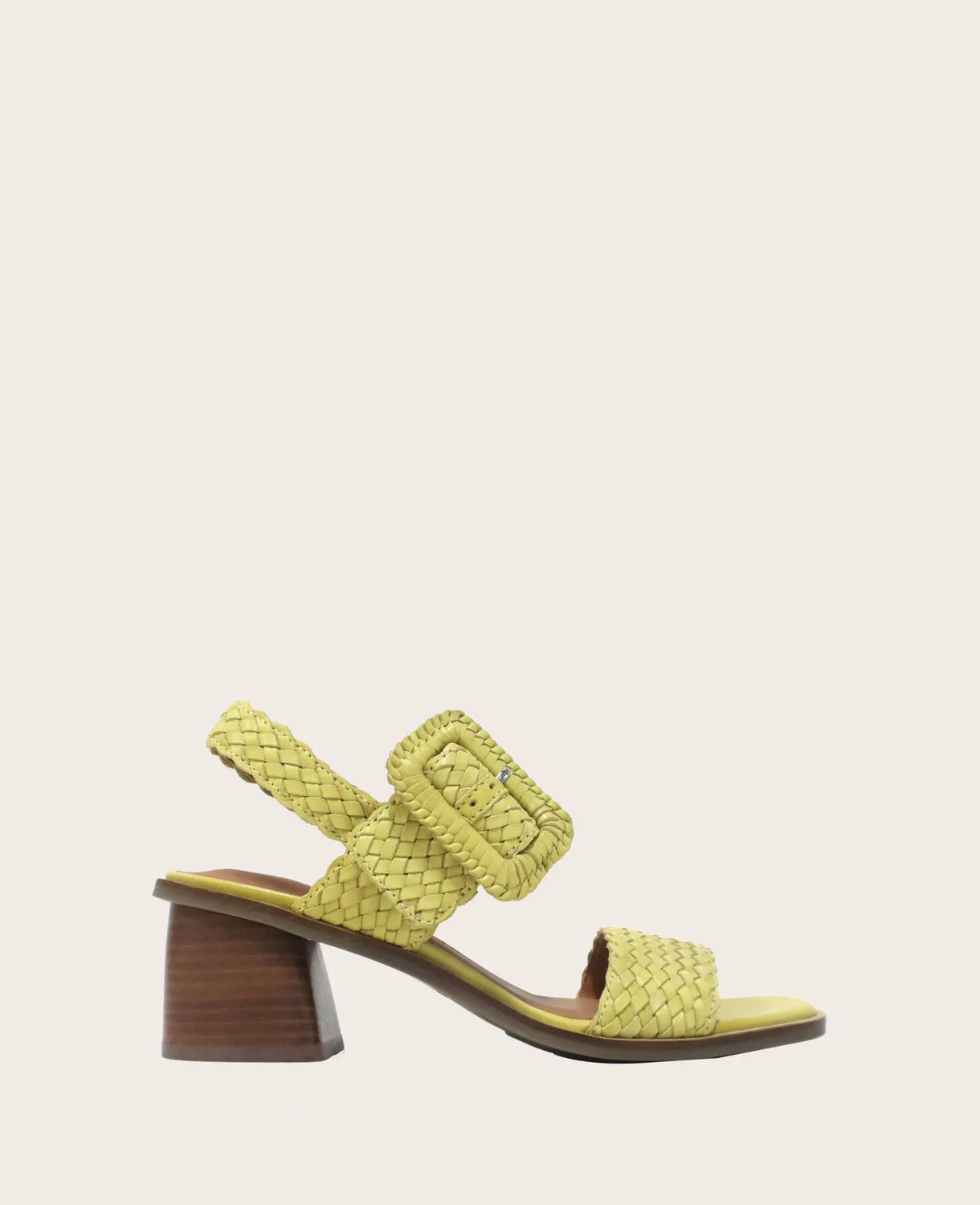 GENTLE SOULS - Madylyn Woven Leather Heel Sandal sold by Kenneth Cole