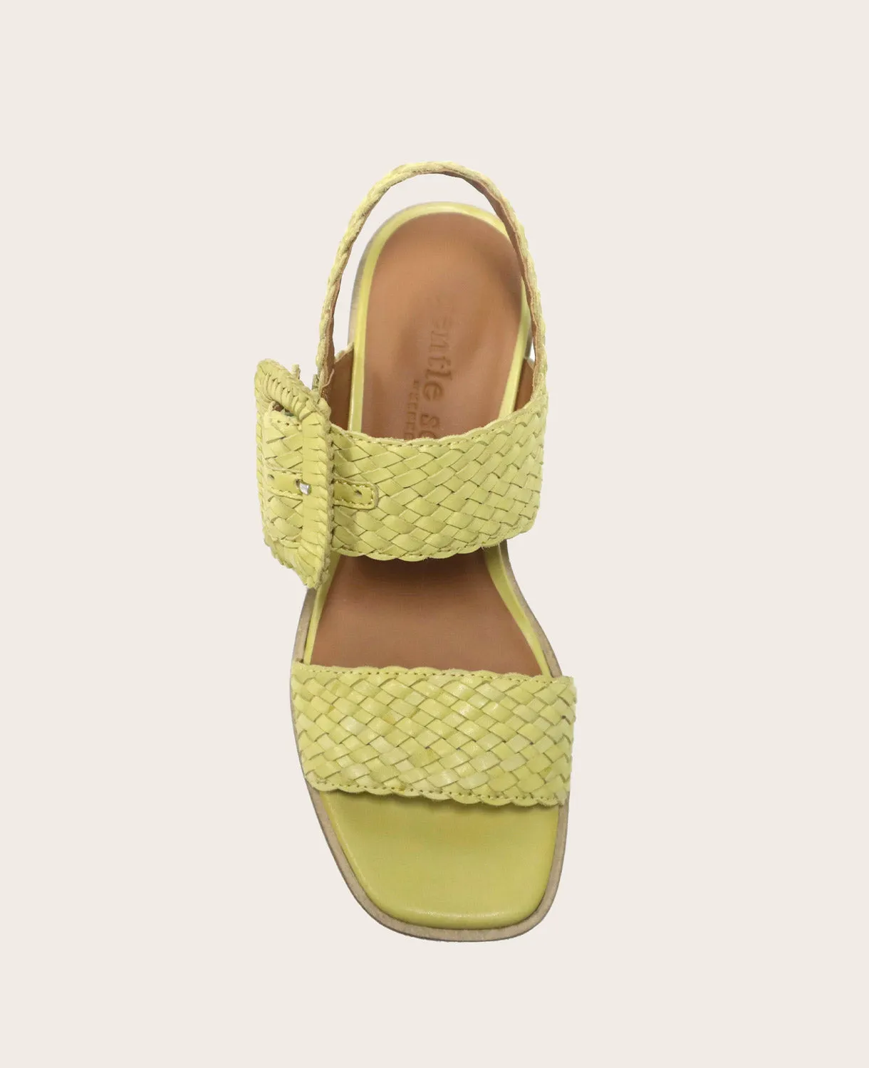 GENTLE SOULS - Madylyn Woven Leather Heel Sandal sold by Kenneth Cole product image thumbnail 4