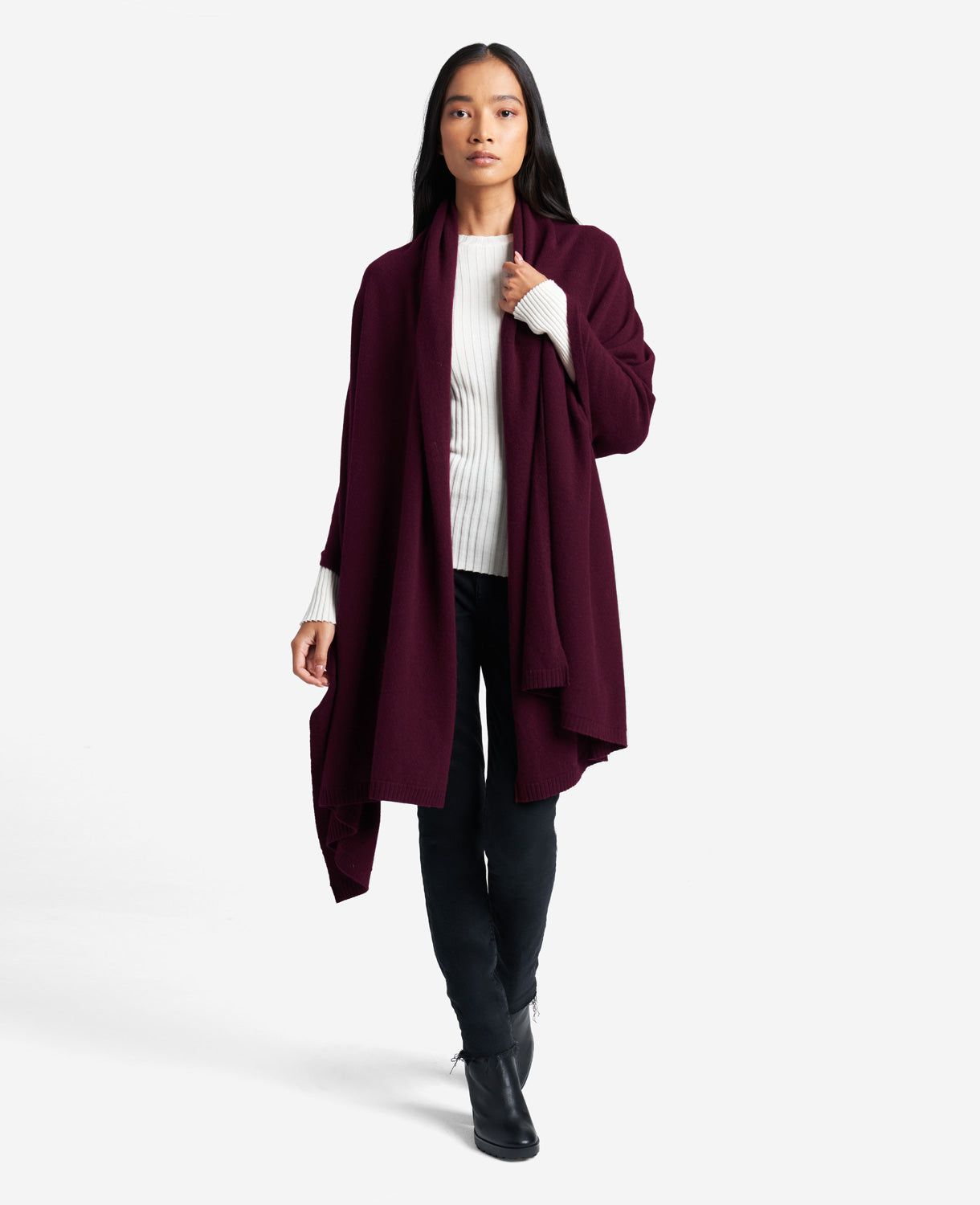 Site Exclusive! Pure Cashmere Multi-Wear Wrap sold by Kenneth Cole product image thumbnail 4