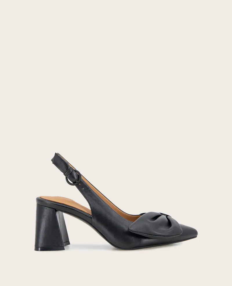GENTLE SOULS - Diana Leather Bow Slingback Heel sold by Kenneth Cole