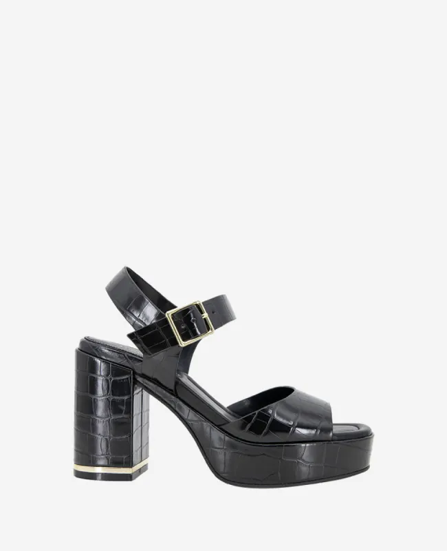 Darla Croco Platform Heeled Sandal sold by Kenneth Cole