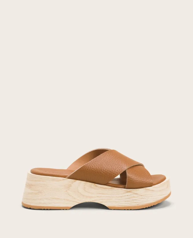 Orion Leather Slide Wedge Sandal sold by Kenneth Cole