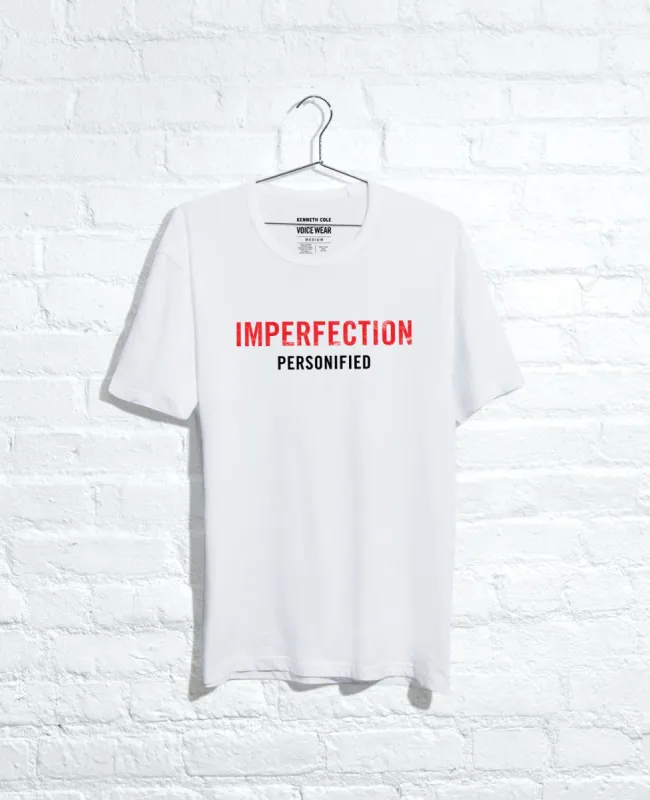 Site Exclusive! Imperfection Personified T-Shirt sold by Kenneth Cole