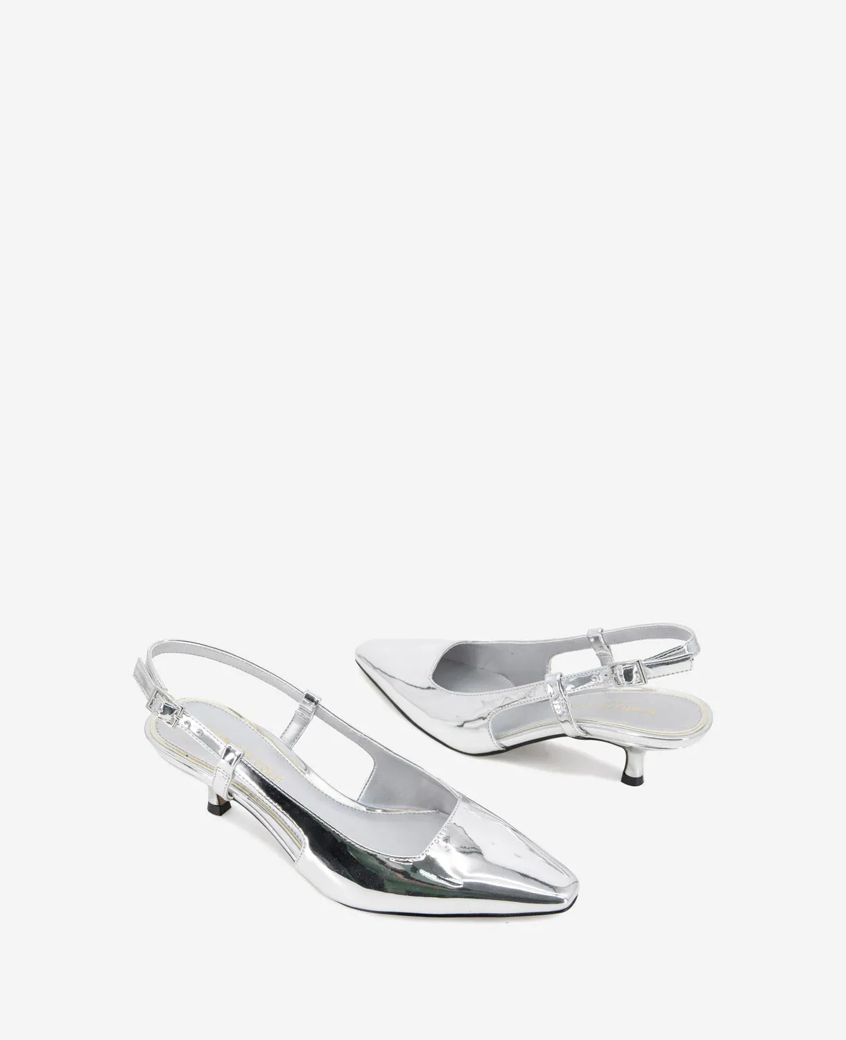 Martha Metallic Slingback Kitten Heel sold by Kenneth Cole product image thumbnail 2