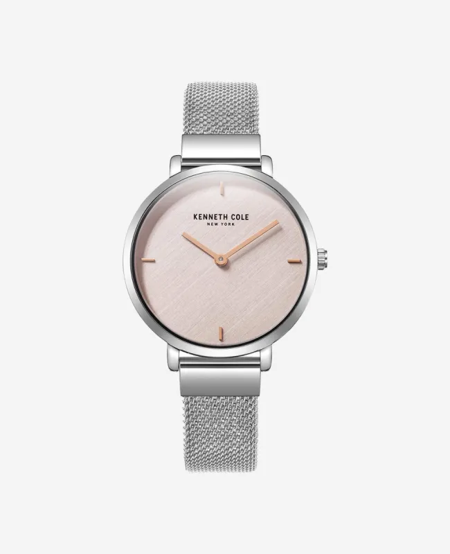 Slim Watch with Mesh Stainless Steel Bracelet sold by Kenneth Cole
