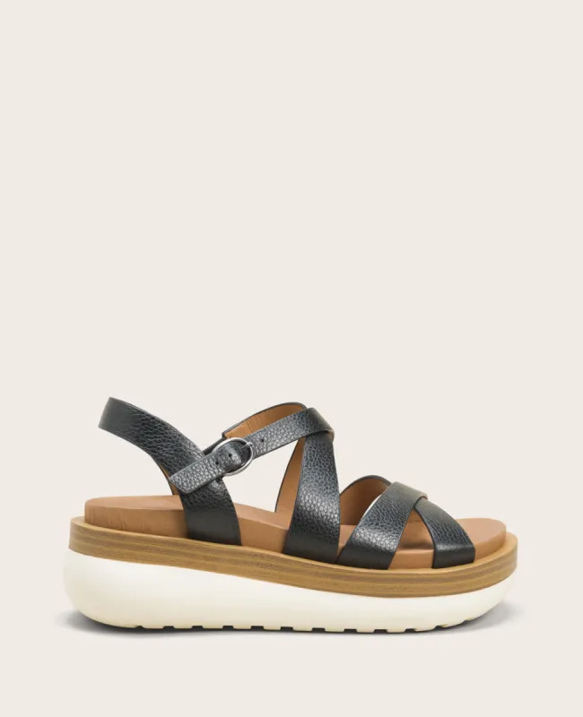 GENTLE SOULS - Reebha Leather Platform Sandal sold by Kenneth Cole