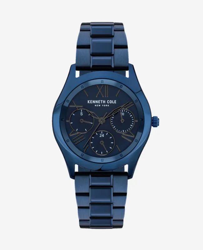 Blue Analog Watch with Stainless Steel Band sold by Kenneth Cole