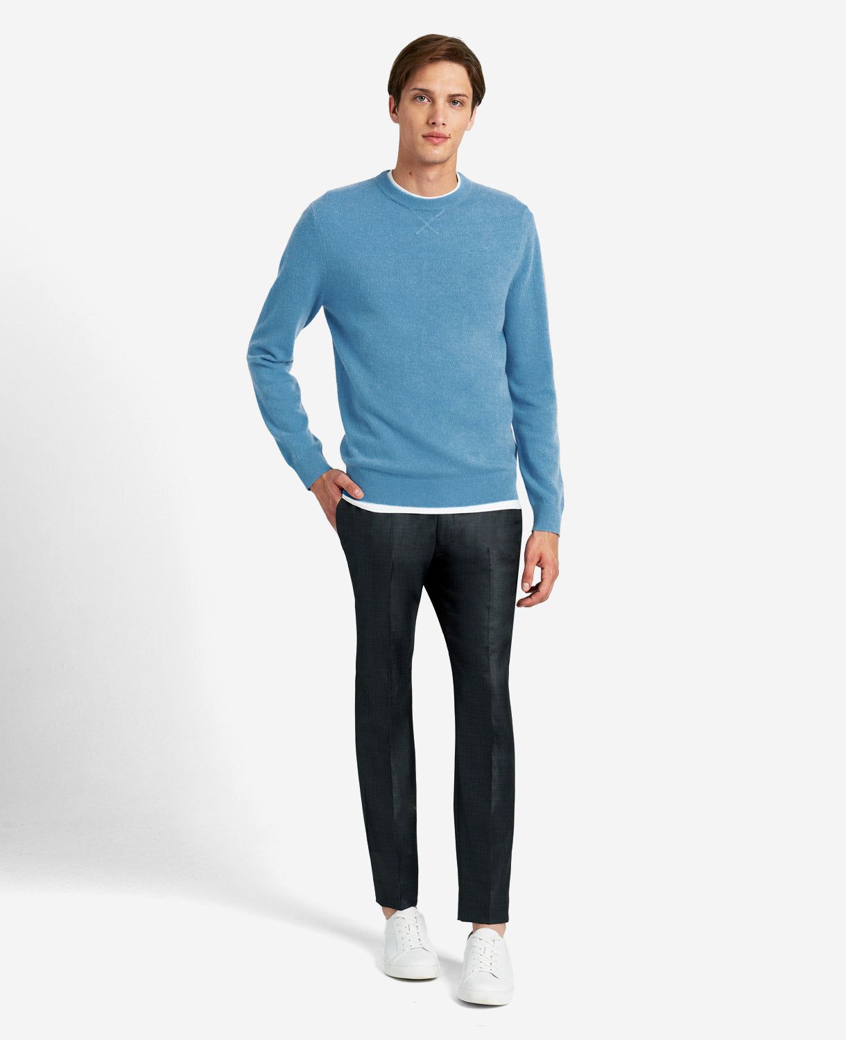 Site Exclusive! Crew Neck Cashmere Sweater sold by Kenneth Cole product image thumbnail 2