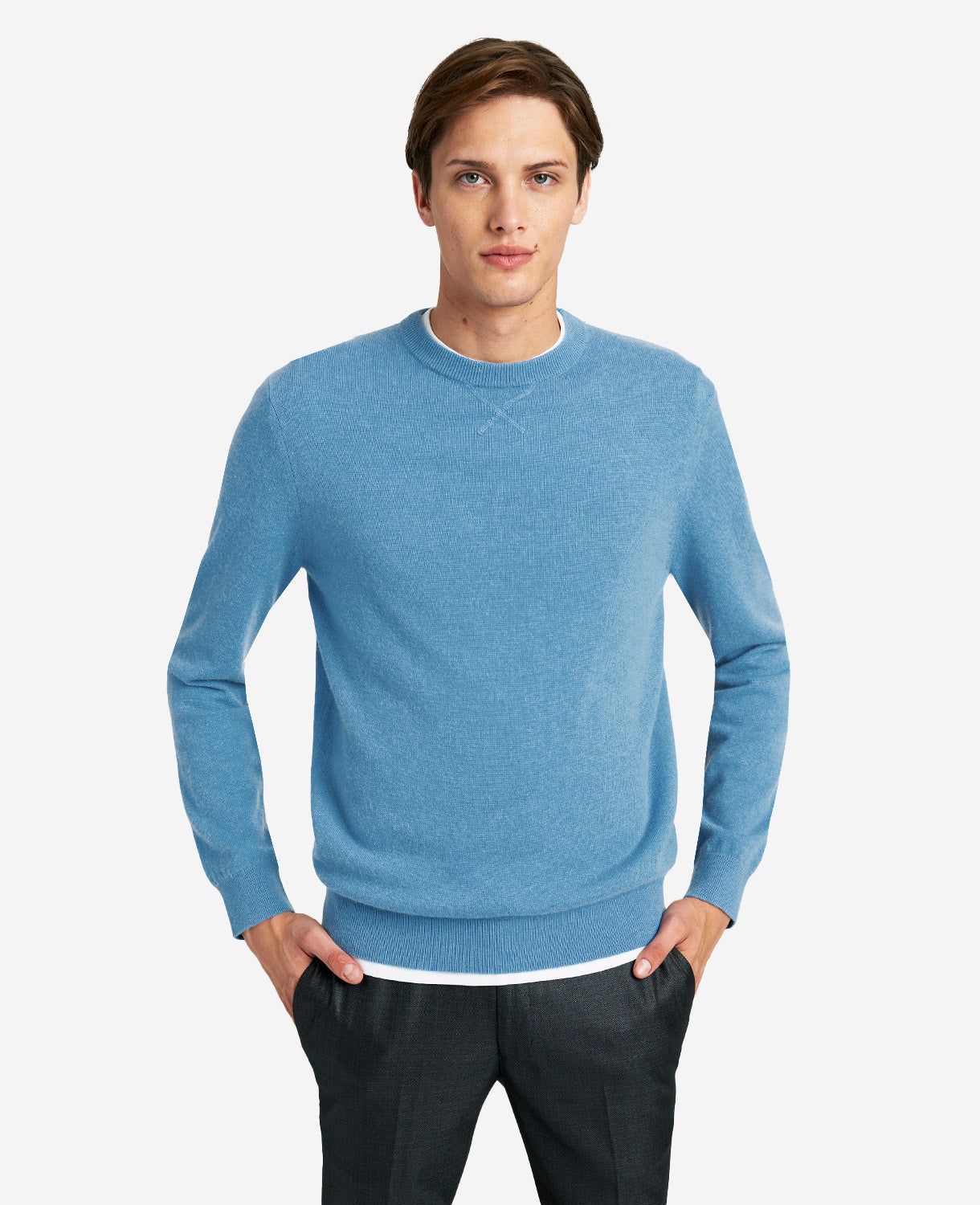 Site Exclusive! Crew Neck Cashmere Sweater sold by Kenneth Cole product image thumbnail 4