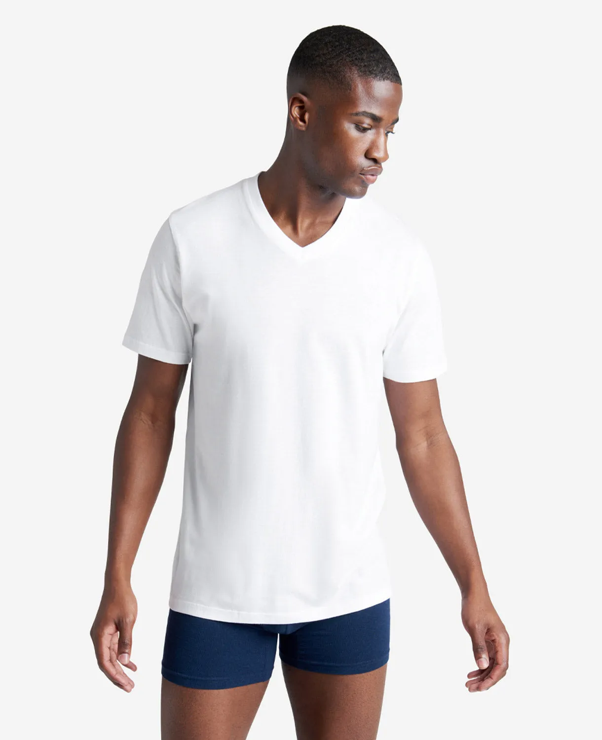 Cotton V-Neck Undershirt 3-Pack sold by Kenneth Cole