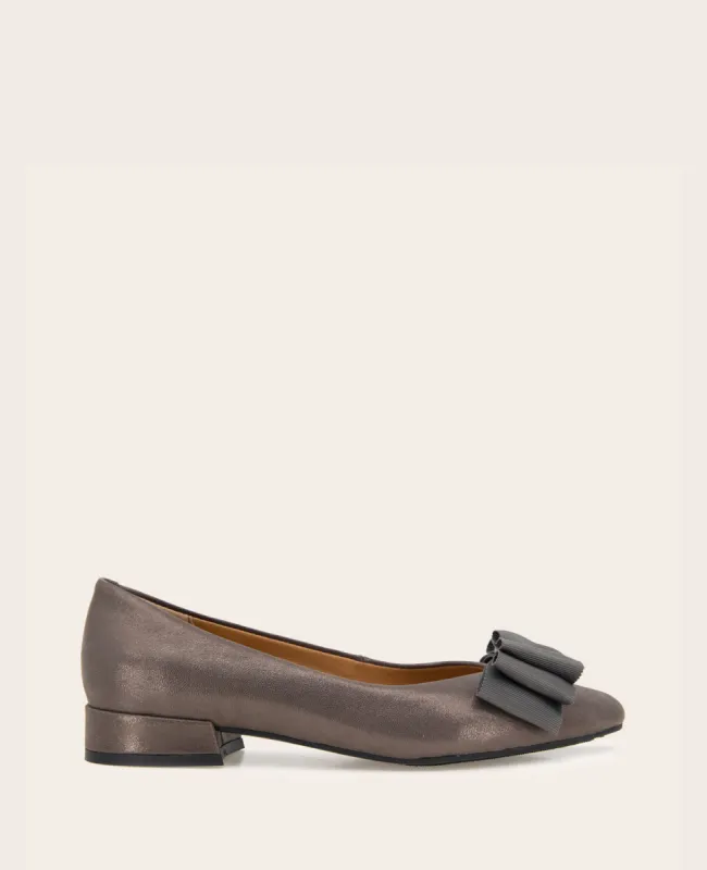 Atlas Metallic Leather Bow Flat sold by Kenneth Cole