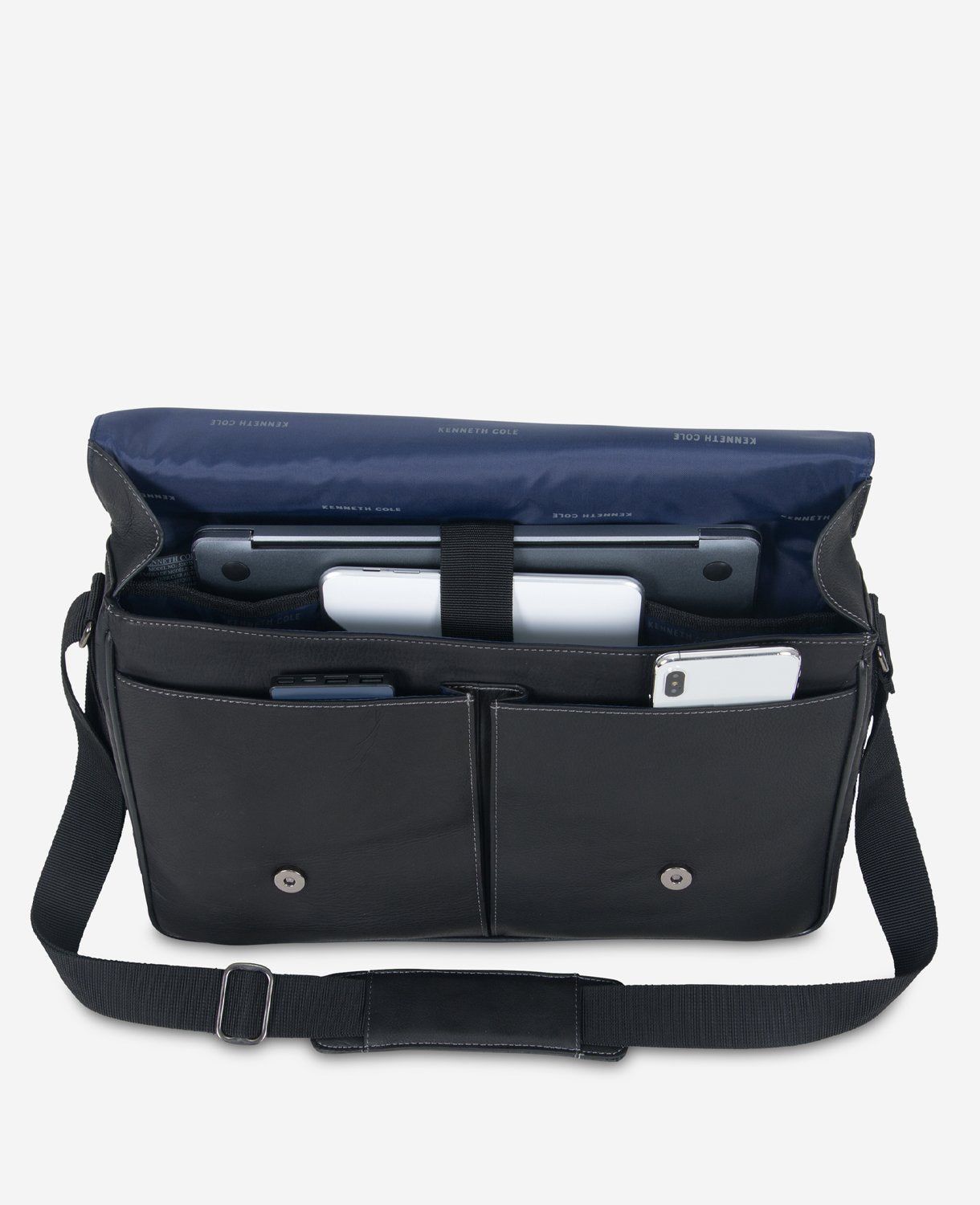 Leather Crossbody 15.6-Inch Laptop & Tablet Messenger Bag sold by Kenneth Cole product image thumbnail 2
