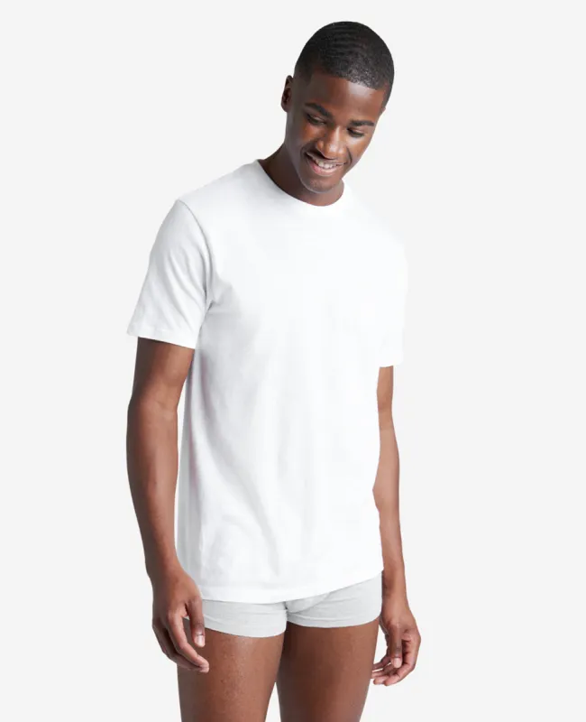 Cotton Crew Neck Undershirt 3-Pack sold by Kenneth Cole
