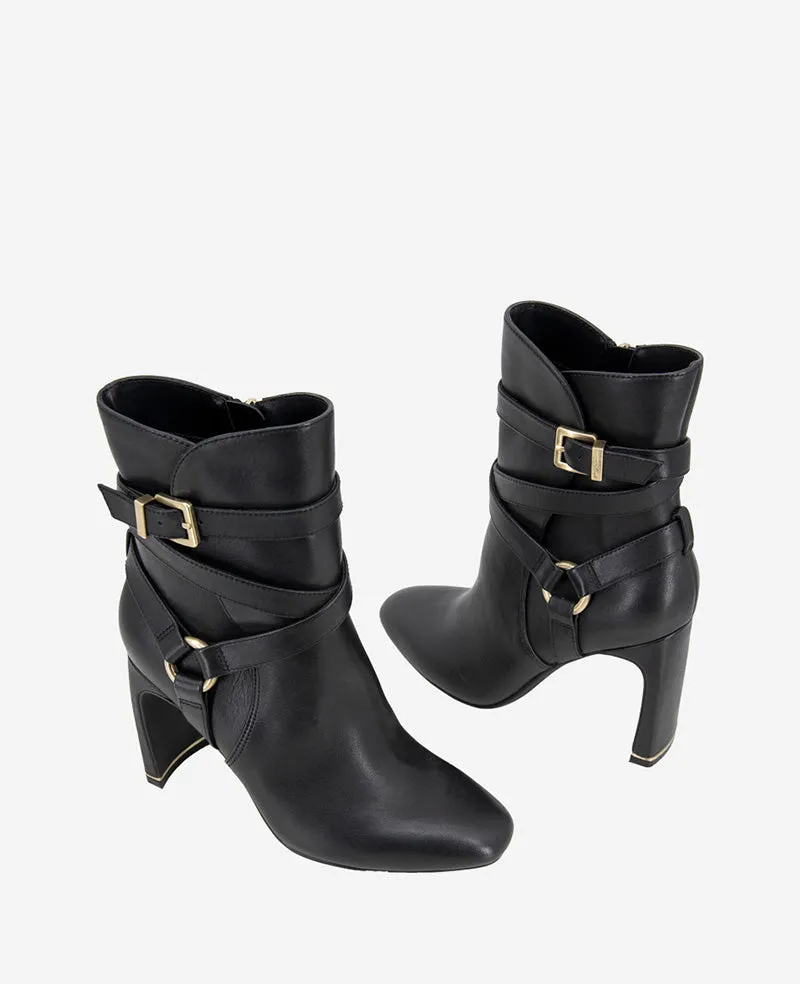 Nellie Leather Buckle Heel Bootie sold by Kenneth Cole product image thumbnail 2