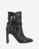 Nellie Leather Buckle Heel Ankle Bootie sold by Kenneth Cole