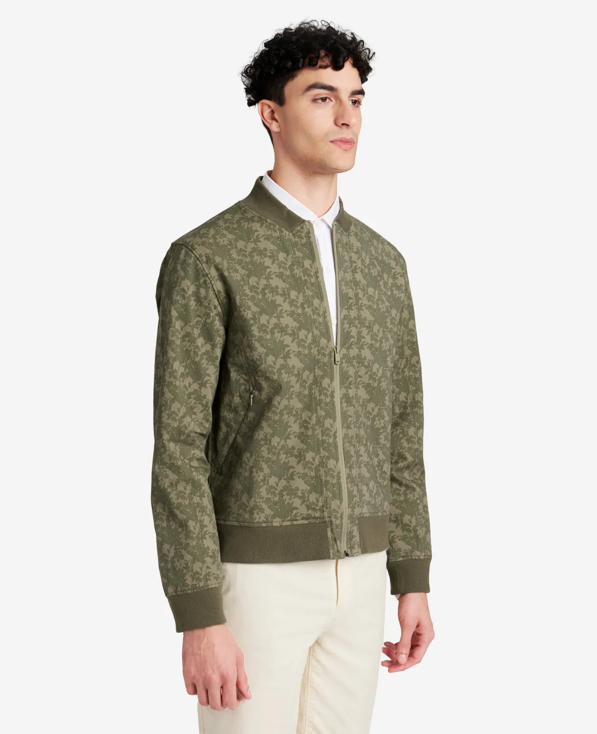 Printed Water-Resistant Bomber Jacket sold by Kenneth Cole product image thumbnail 2