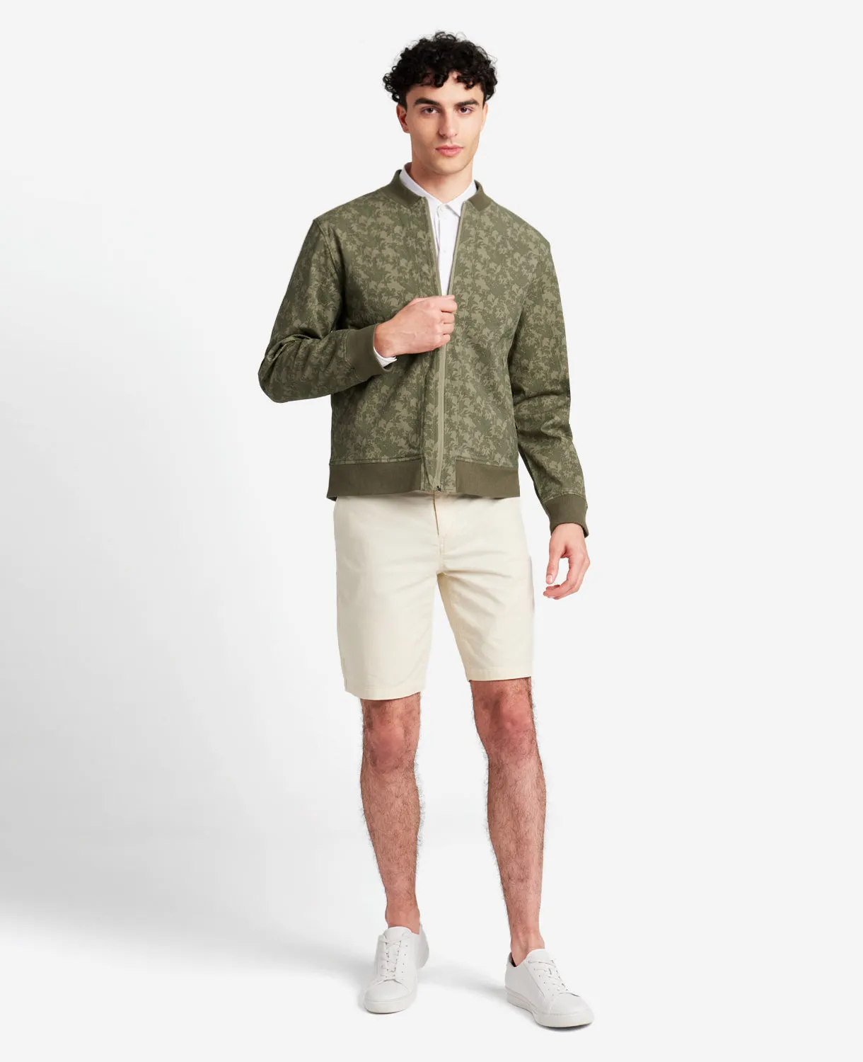 Printed Water-Resistant Bomber Jacket sold by Kenneth Cole product image thumbnail 3