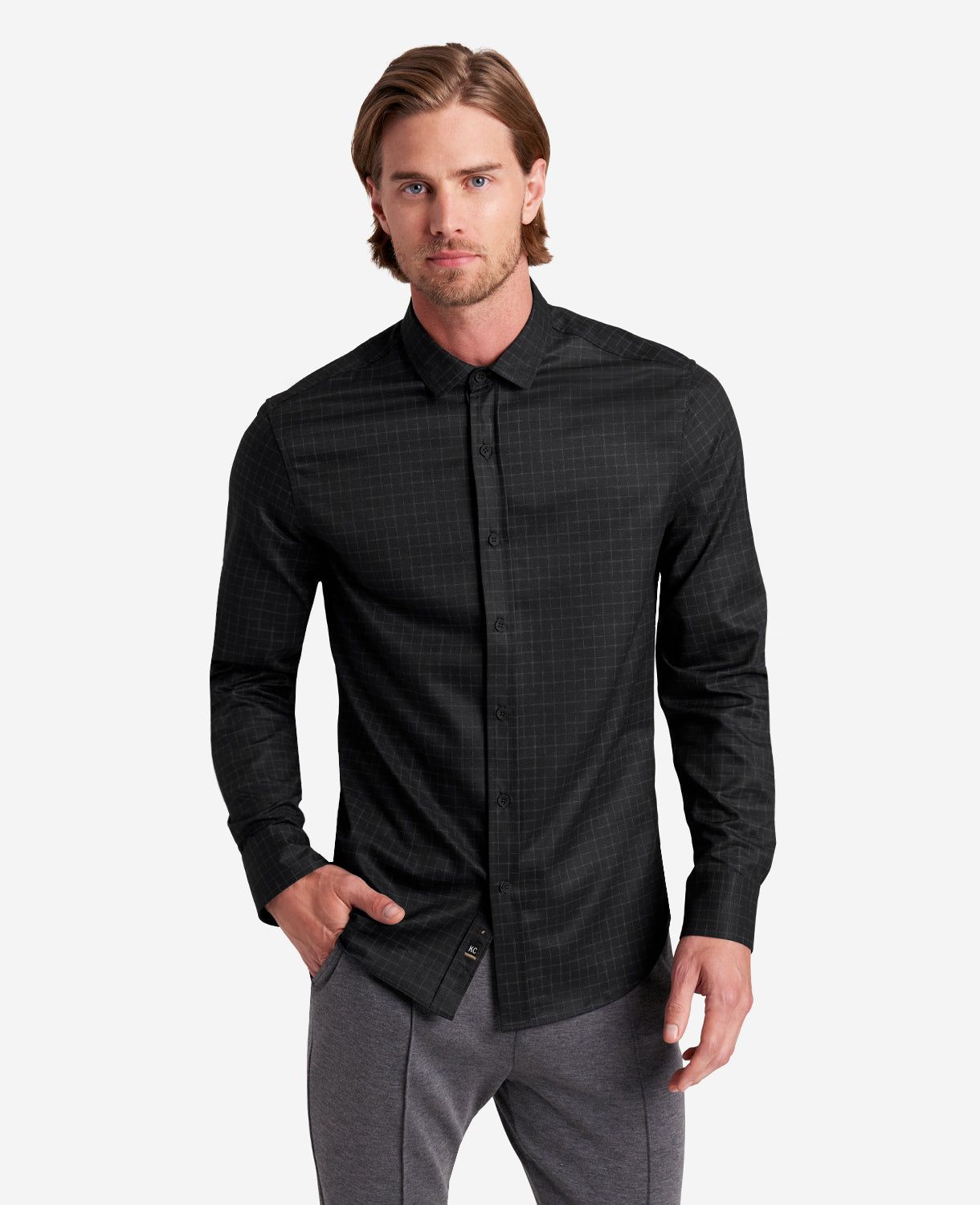Stretch Print Button-Down Shirt sold by Kenneth Cole product image thumbnail 4