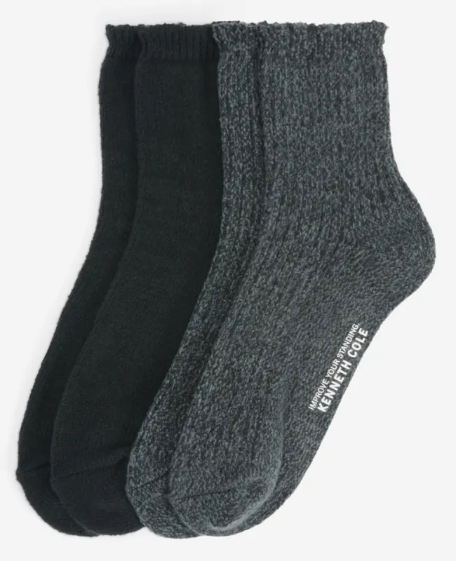 Women's Demi Crew Socks 2-Pack sold by Kenneth Cole