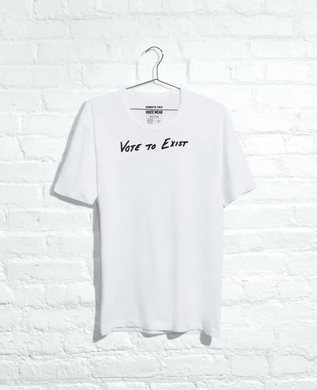 Site Exclusive! Vote To Exist T-Shirt sold by Kenneth Cole