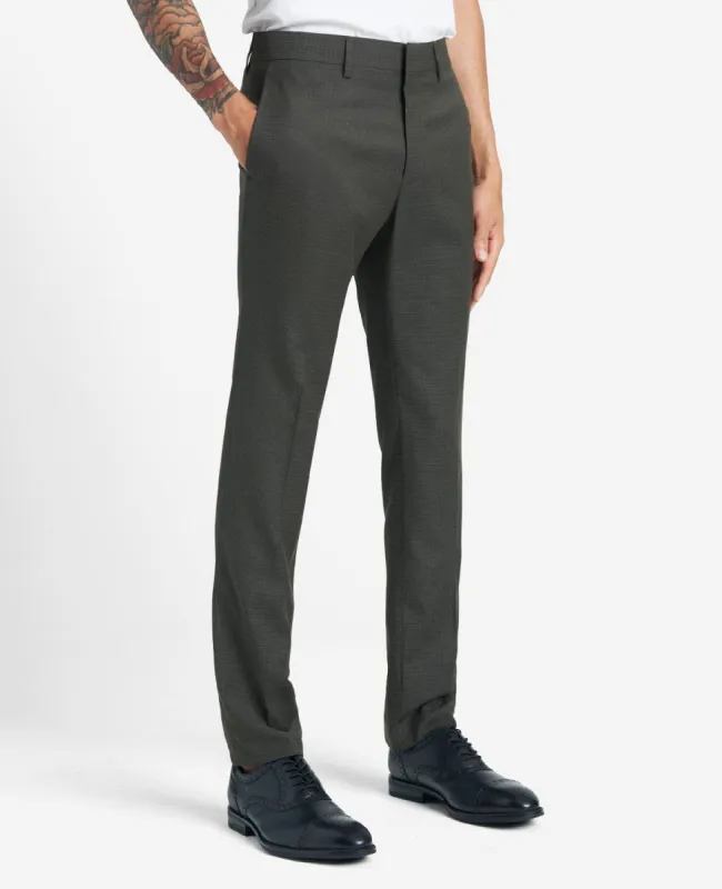 Stretch Micro Houndstooth Skinny-Fit Flex Waistband Dress Pant sold by Kenneth Cole