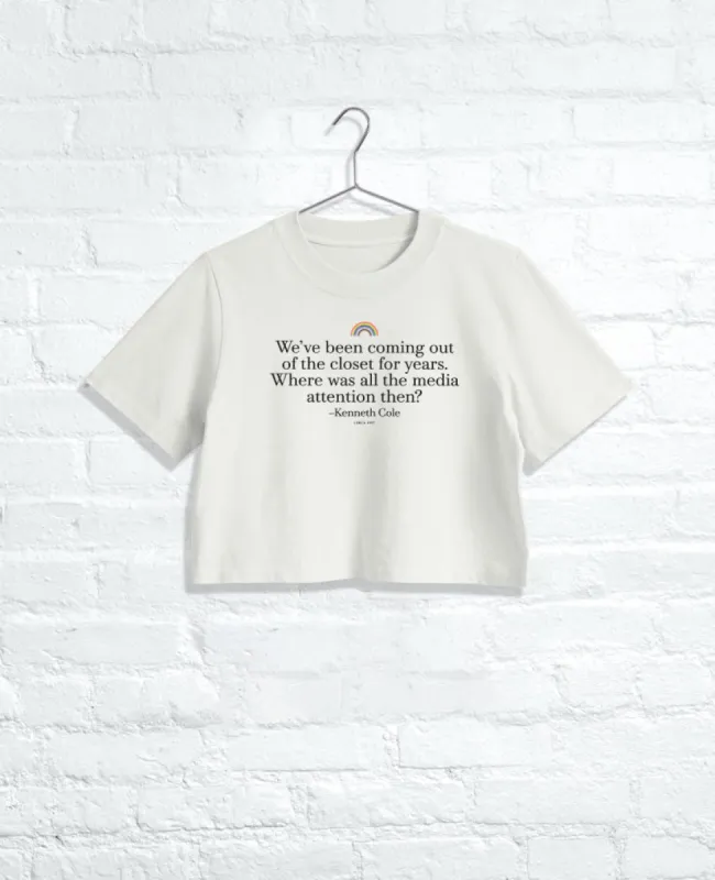 Women's CLOSET Cropped Tee sold by Kenneth Cole