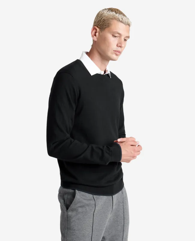 Crew Neck Sweater with Tipping Details sold by Kenneth Cole