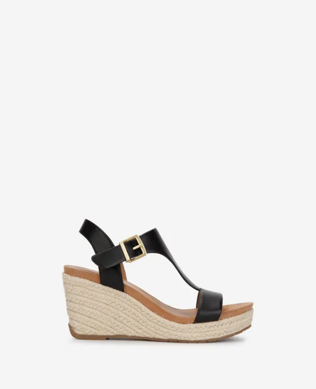 Card T-Strap Espadrille Wedge Sandal sold by Kenneth Cole