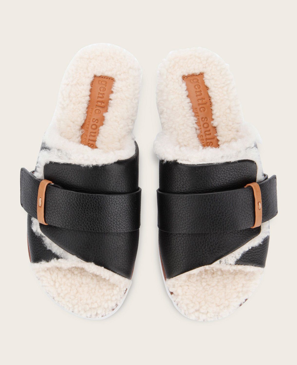 Lavern Leather Sherpa Platform Cozy Slide sold by Kenneth Cole product image thumbnail 3