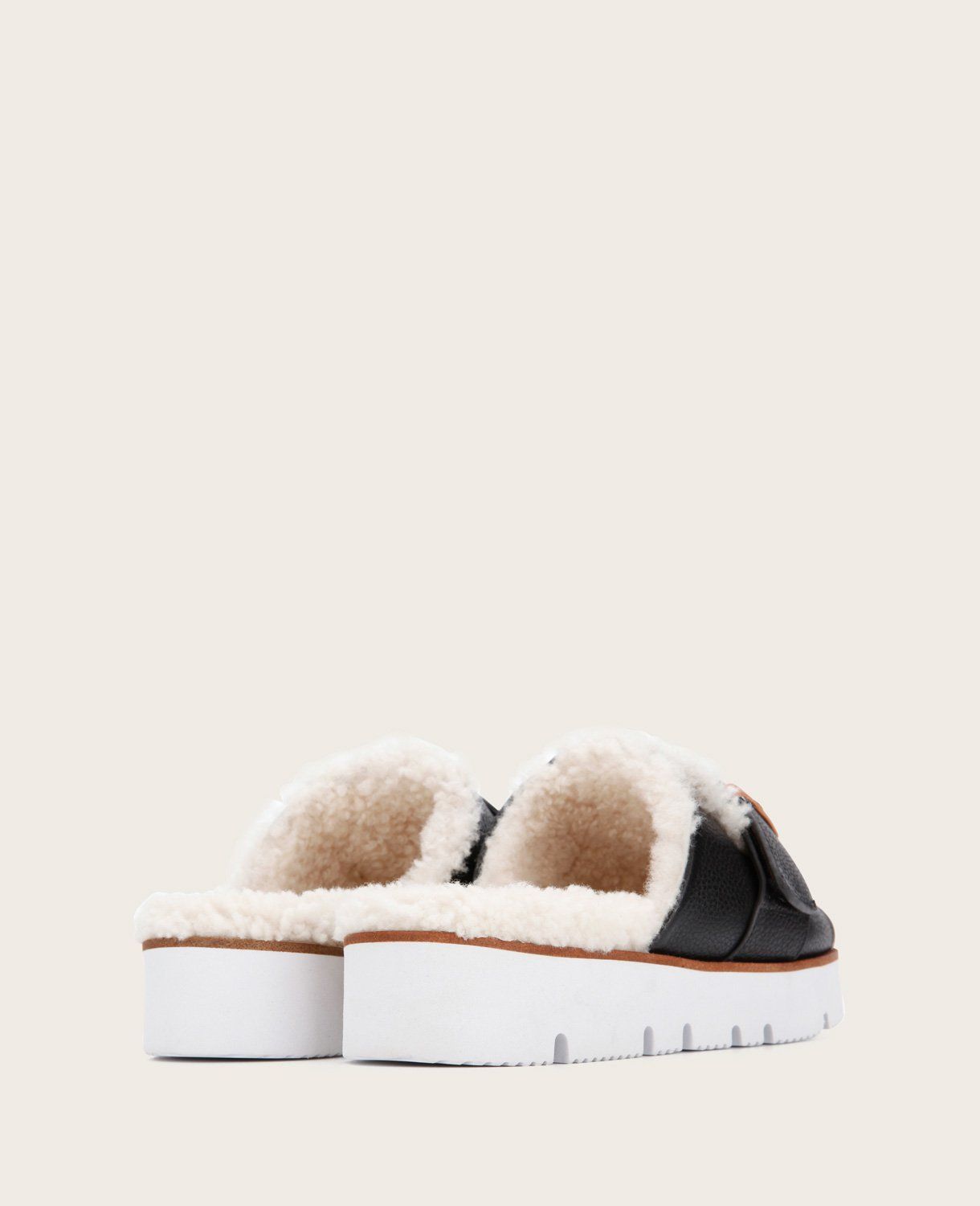 Lavern Leather Sherpa Platform Cozy Slide sold by Kenneth Cole product image thumbnail 4