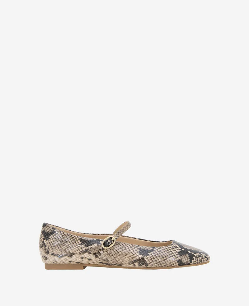 Jasper Snakeskin Leather Ballet Flat sold by Kenneth Cole