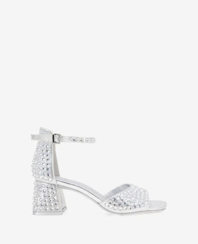 Nori Embellished Heeled Sandal sold by Kenneth Cole