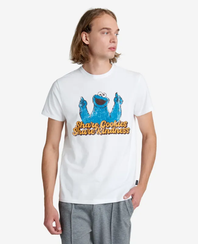 Sesame Street Adult Cookie Monster Organic T-Shirt sold by Kenneth Cole