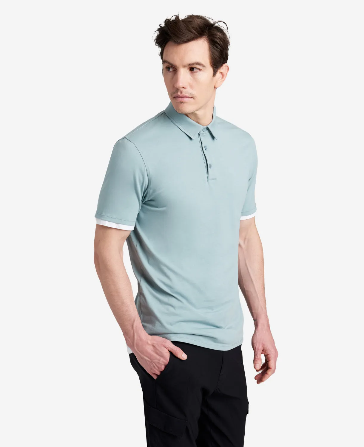 Performance Button Polo sold by Kenneth Cole