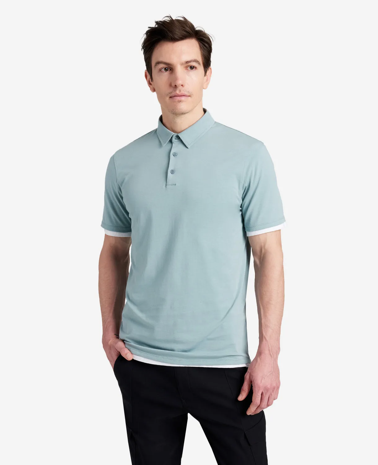 Performance Button Polo sold by Kenneth Cole product image thumbnail 4