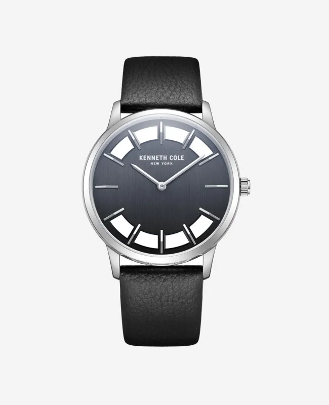 Transparency Dial Watch with Leather Strap sold by Kenneth Cole