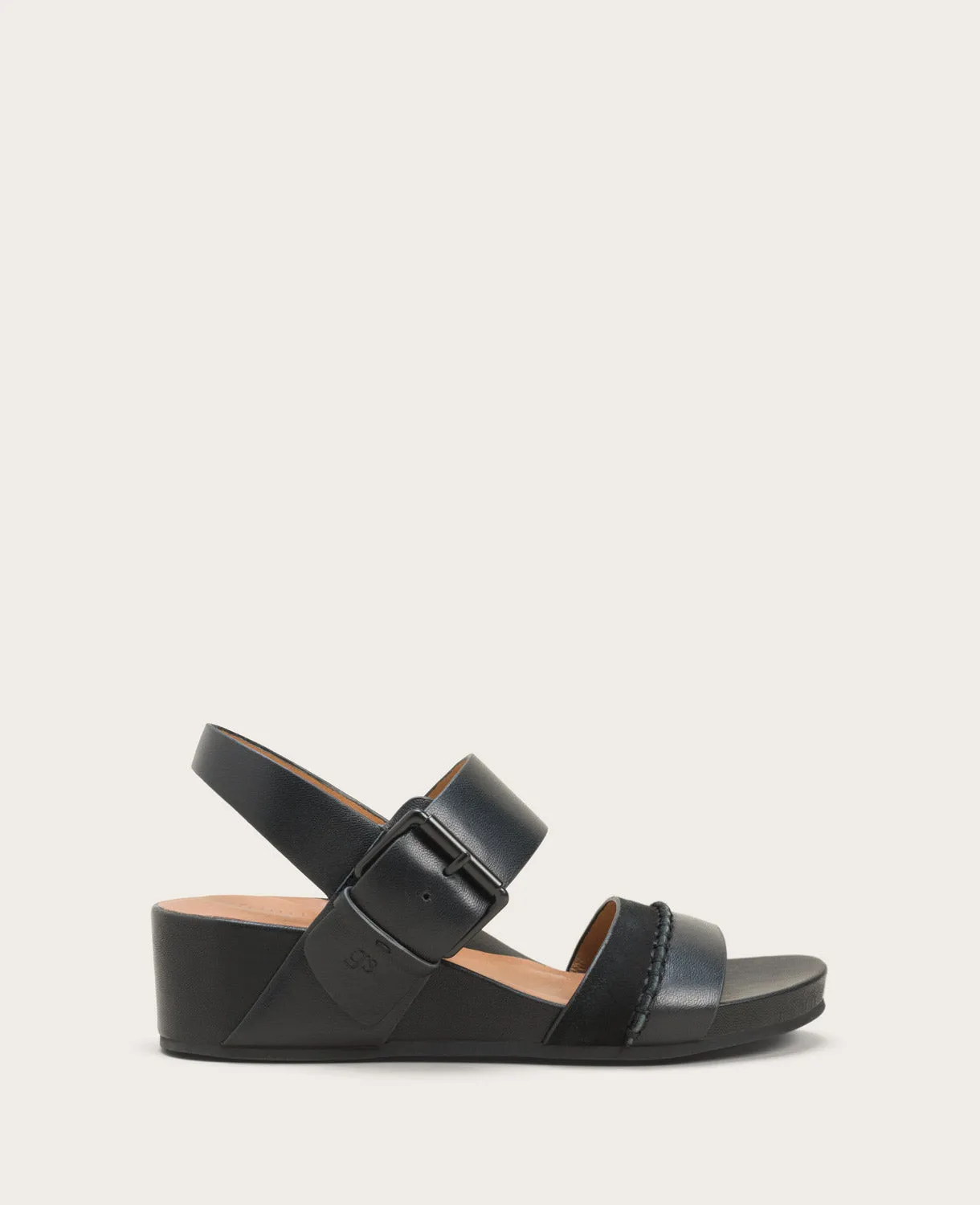 GENTLE SOULS - Giulia Leather and Suede Platform Wedge Sandal sold by Kenneth Cole