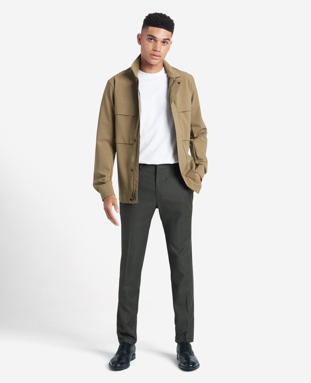 Stretch Micro Houndstooth Skinny-Fit Flex Waistband Dress Pant sold by Kenneth Cole product image thumbnail 4